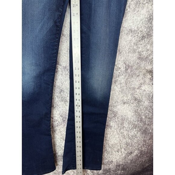 Gap Jeans Womens 25 / 0 r 1969 Blue Skinny Bootcut Low Rise 70s Boho Retro City - Picture 8 of 12